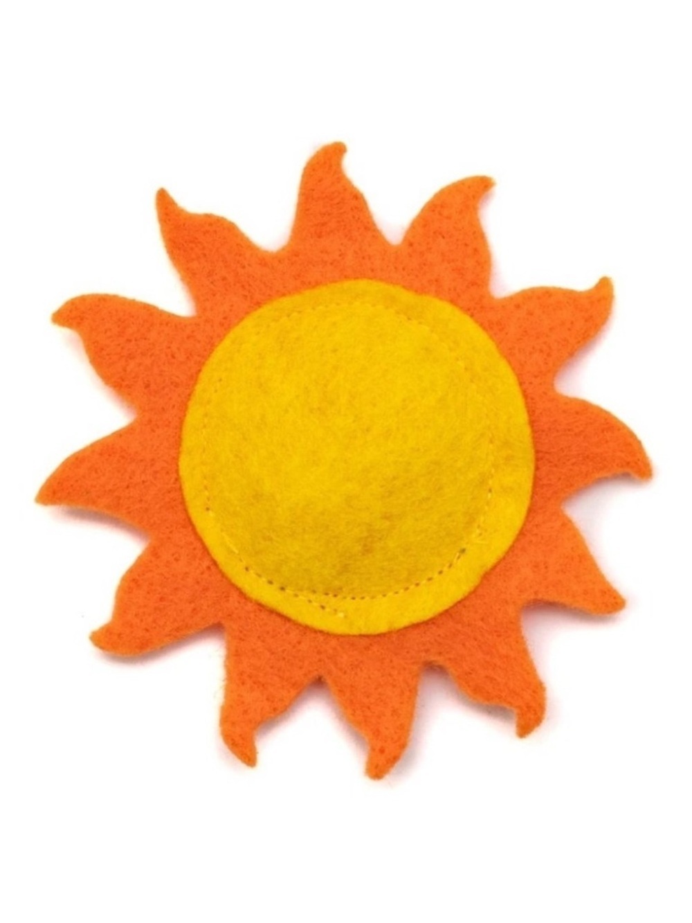 Orange and Yellow Silvervine Sun Plush Cat Toy